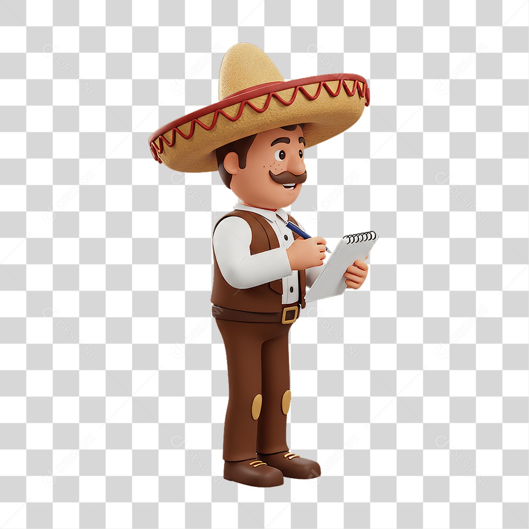 Personagem Mexicano PNG Transparente