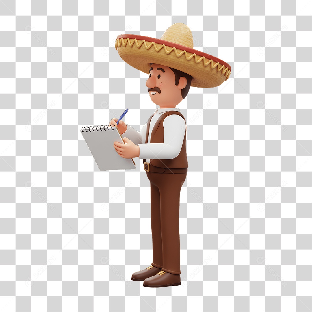 Personagem Mexicano PNG Transparente