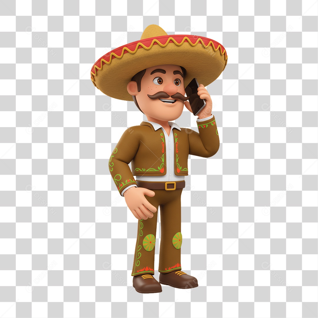 Personagem Mexicano PNG Transparente