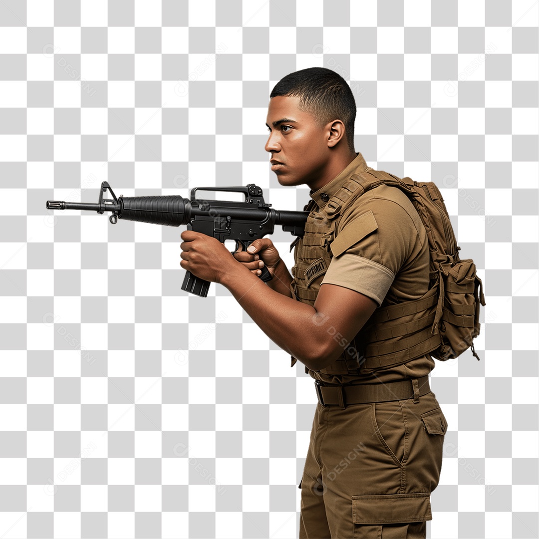 Fuzileiro Naval Militar PNG Transparente