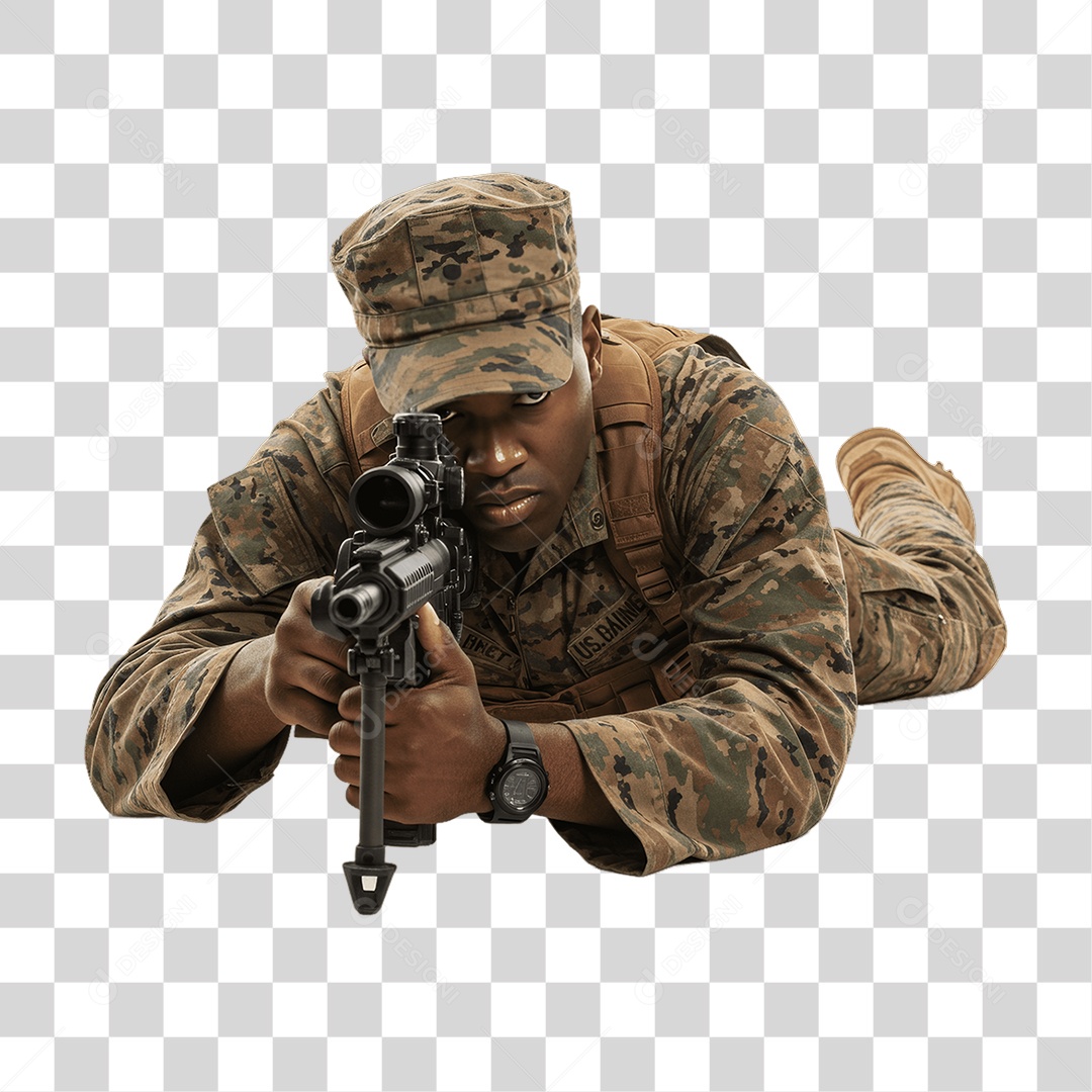 Fuzileiro Naval Militar PNG Transparente