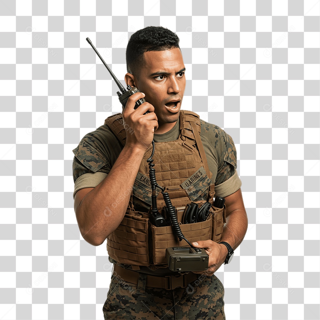 Fuzileiro Naval Militar PNG Transparente