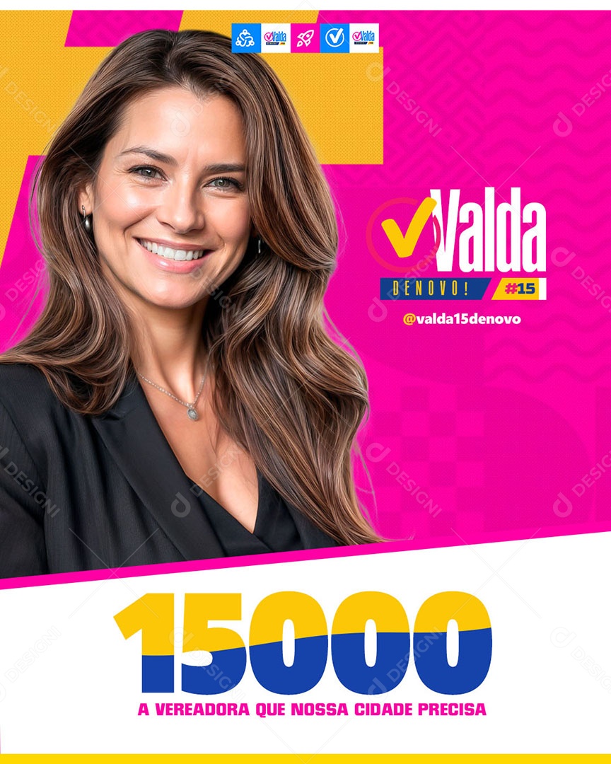 Política A Vereadora Que Nossa Cidade Precisa Social Media PSD Editável