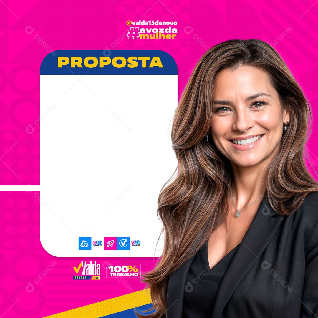 Política Proposta Social Media PSD Editável