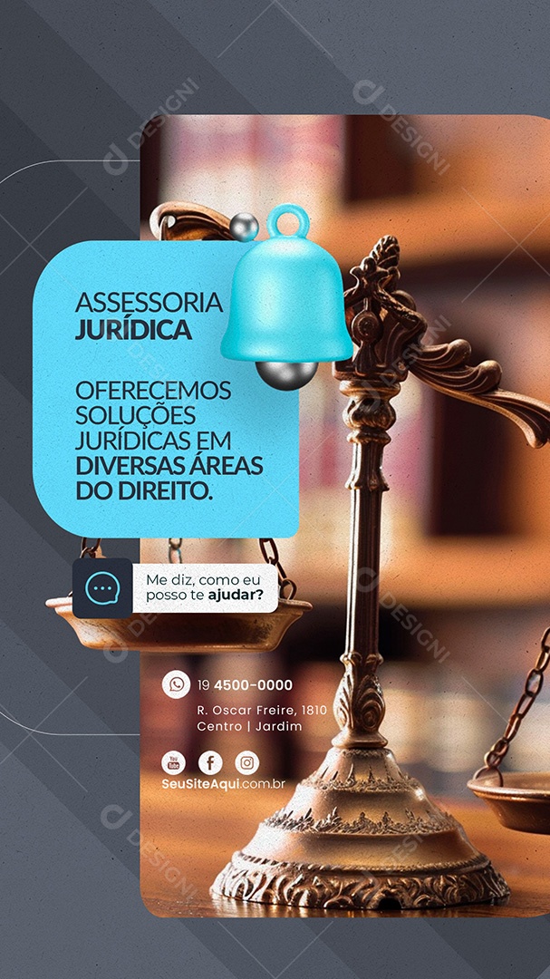 Story Advocacia Assessoria Jurídica Social Media PSD Editável