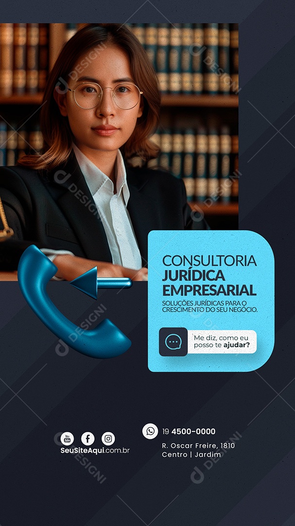 Story Advocacia Consultoria Jurídica Social Media PSD Editável