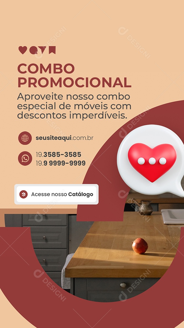 Story Móveis Combo Promocional Social Media PSD Editável