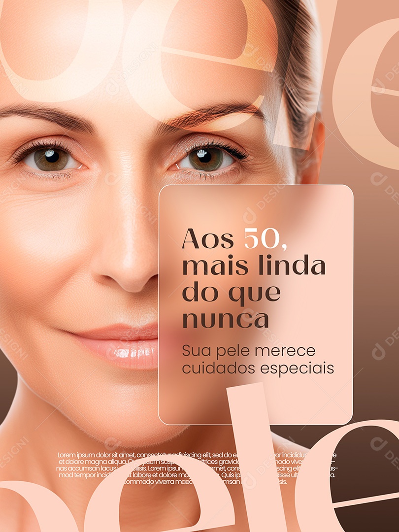 Procedimentos Estéticos Mais Linda Do Que Nunca Social Media PSD Editável