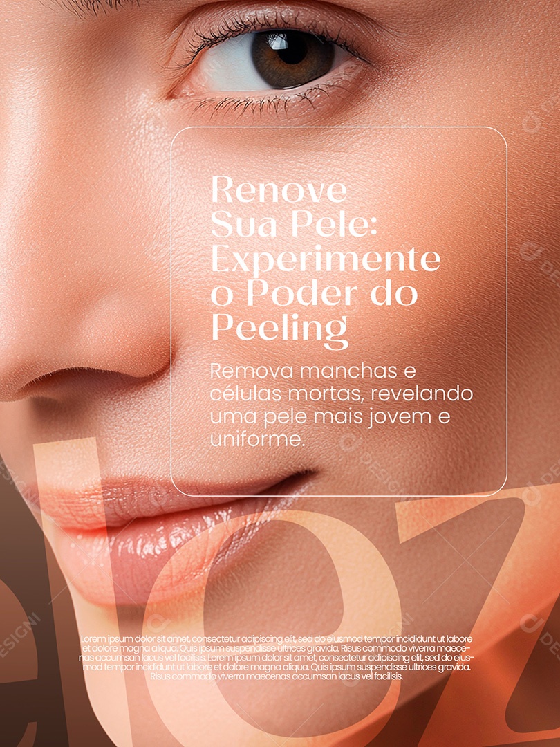 Procedimentos Estética Renove Sua Pele Social Media PSD Editável