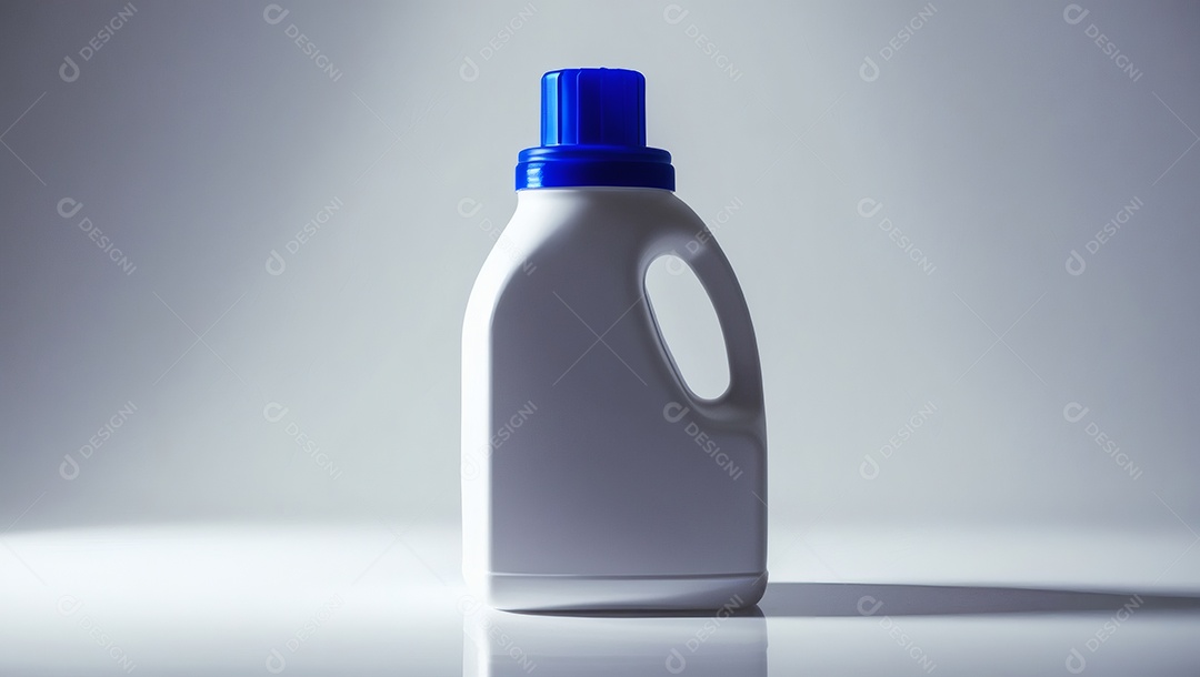 Garrafão branco com tampa azul
