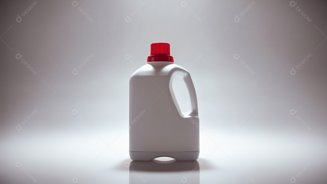 Garrafão branco com tampa vermelha