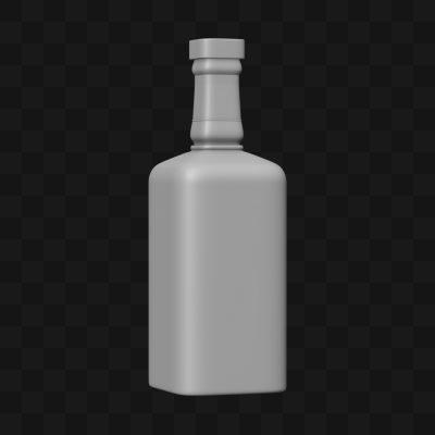 Garrafa de Rum - Modelo 3D