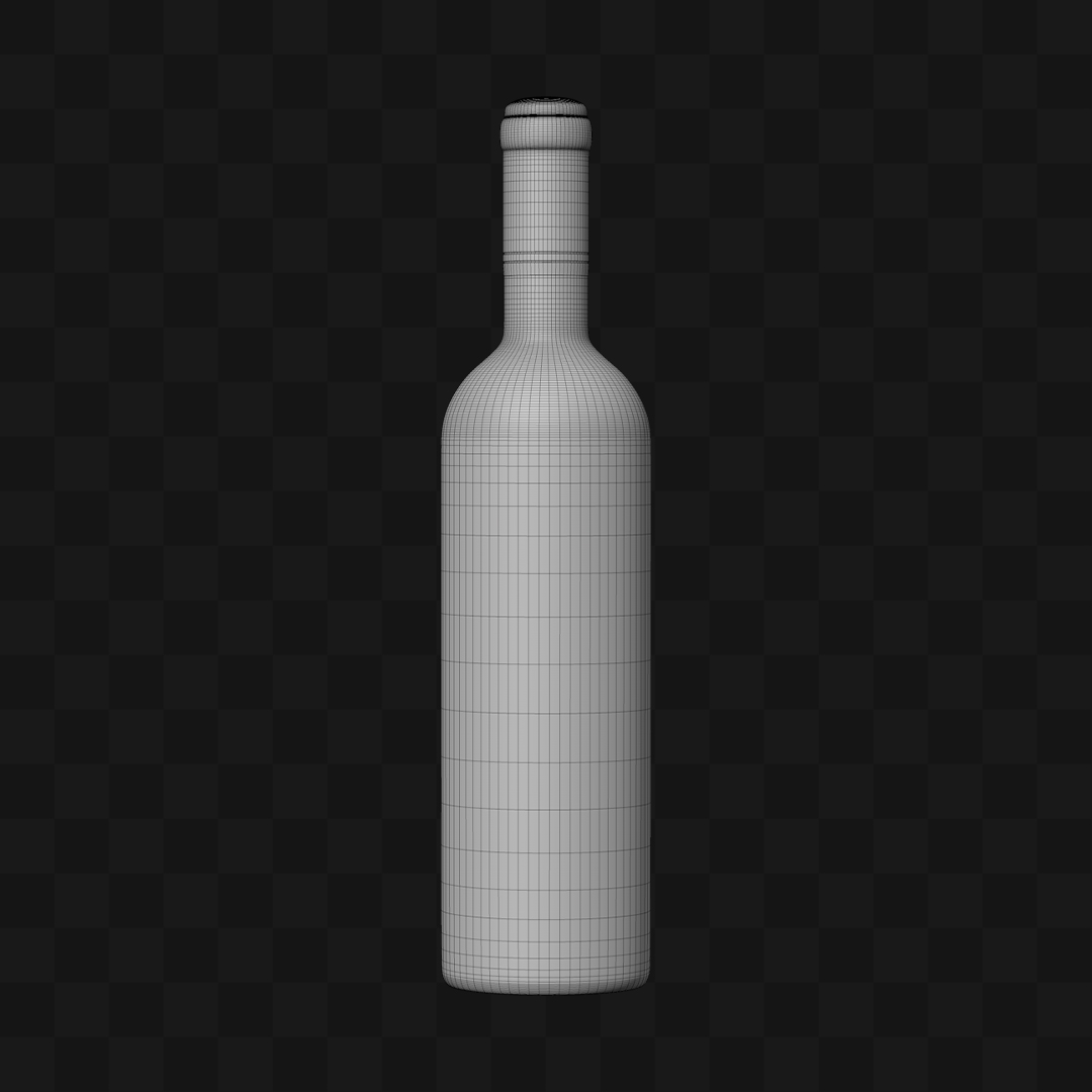 Garrafa de Vinho - Modelo 3D