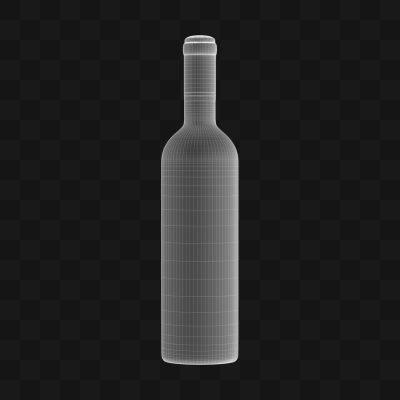 Garrafa de Vinho - Modelo 3D