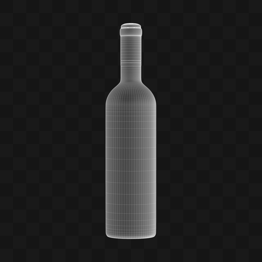 Garrafa de Vinho - Modelo 3D