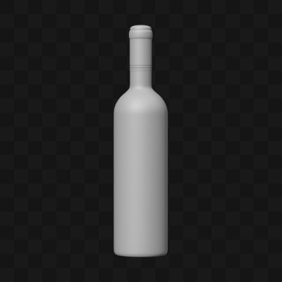 Garrafa de Vinho - Modelo 3D
