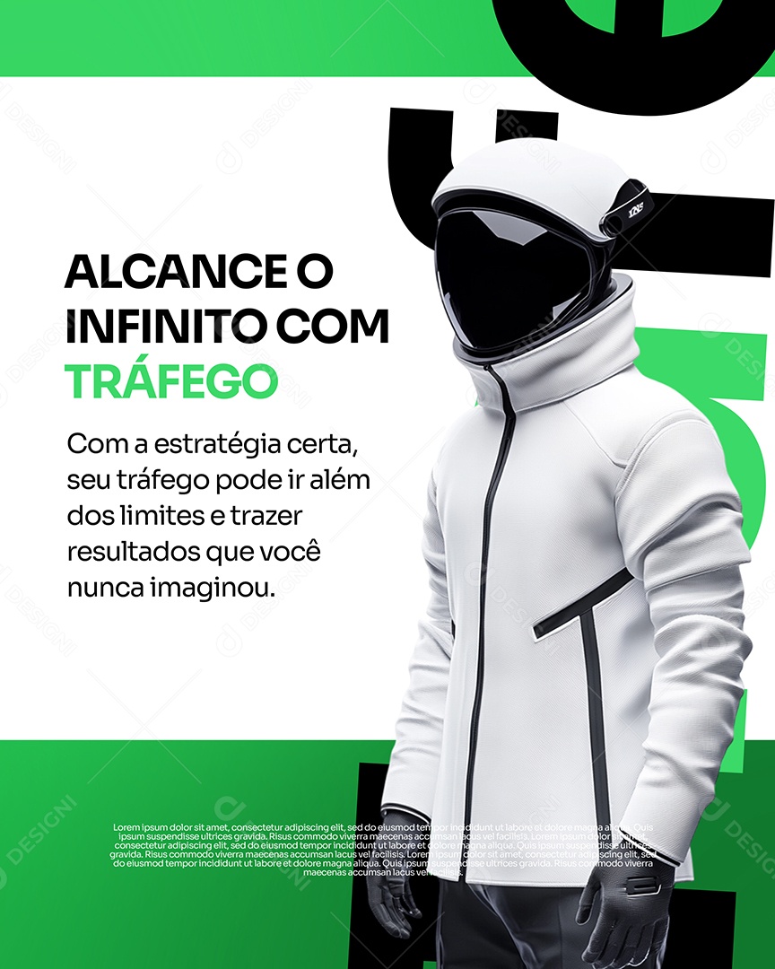 Gestor de Trafego Alcance O Infinito Social Media PSD Editável