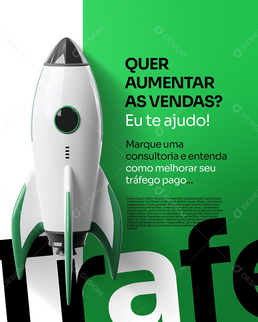 Gestor de Trafego Eu Te Ajudo Aumentar As Vendas Social Media PSD Editável