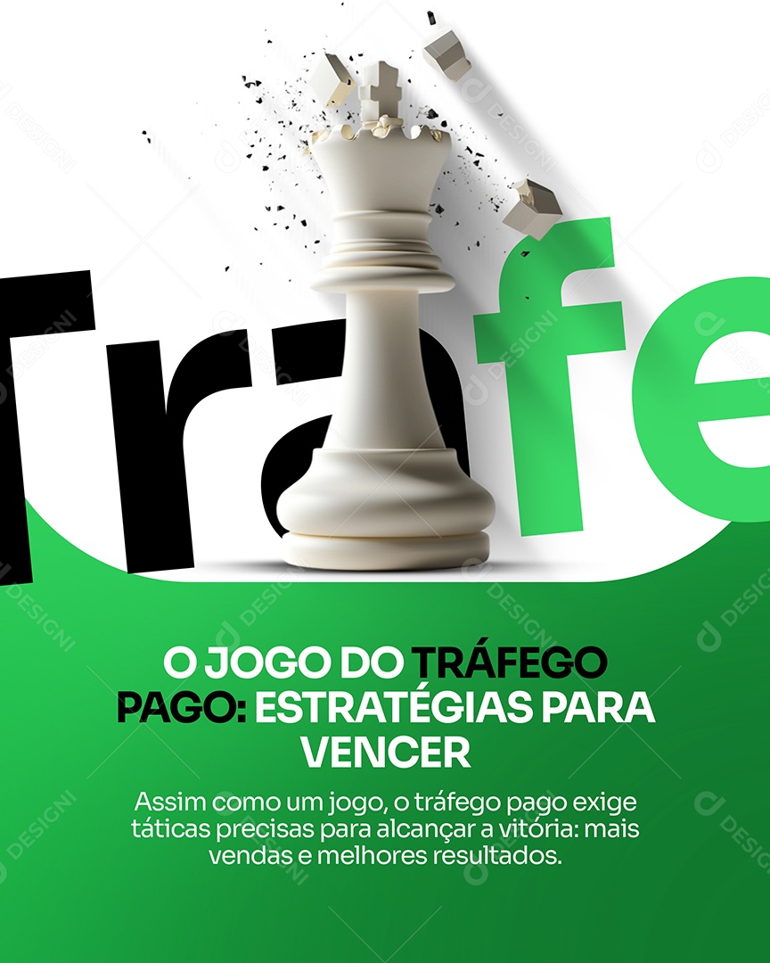 Gestor de Trafego Estrátegias Para Vencer Social Media PSD Editável