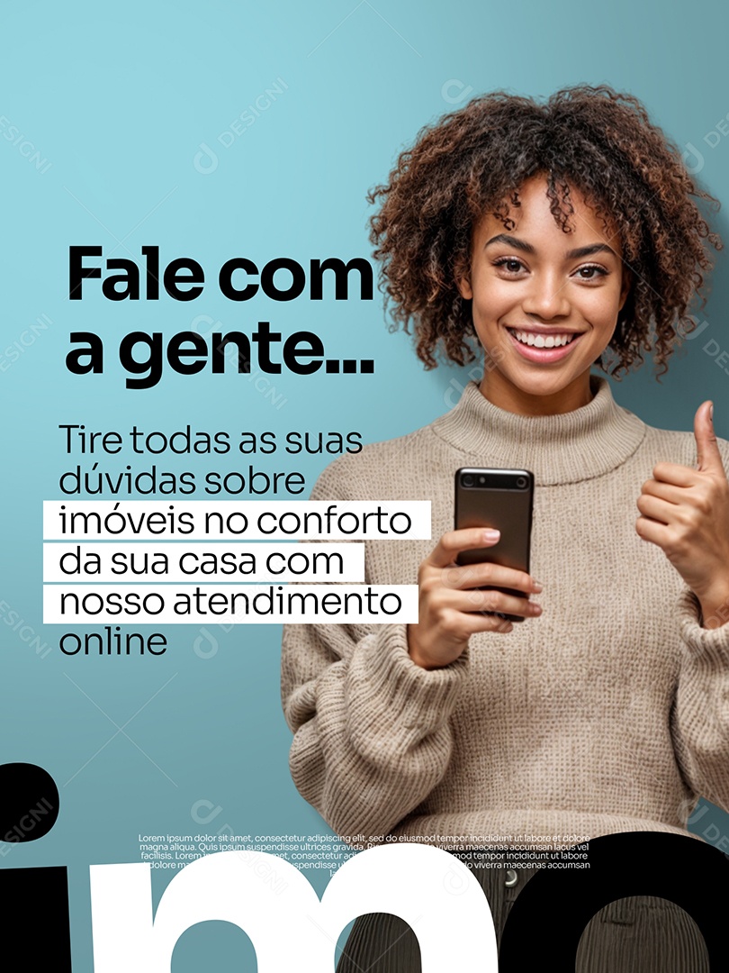 Imobiliária Fale Com A Gente Social Media PSD Editável