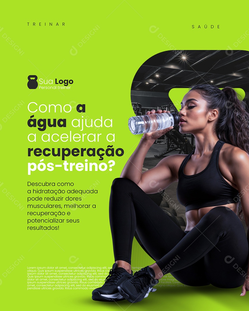 Personal Recuperação Pós Treino Social Media PSD Editável