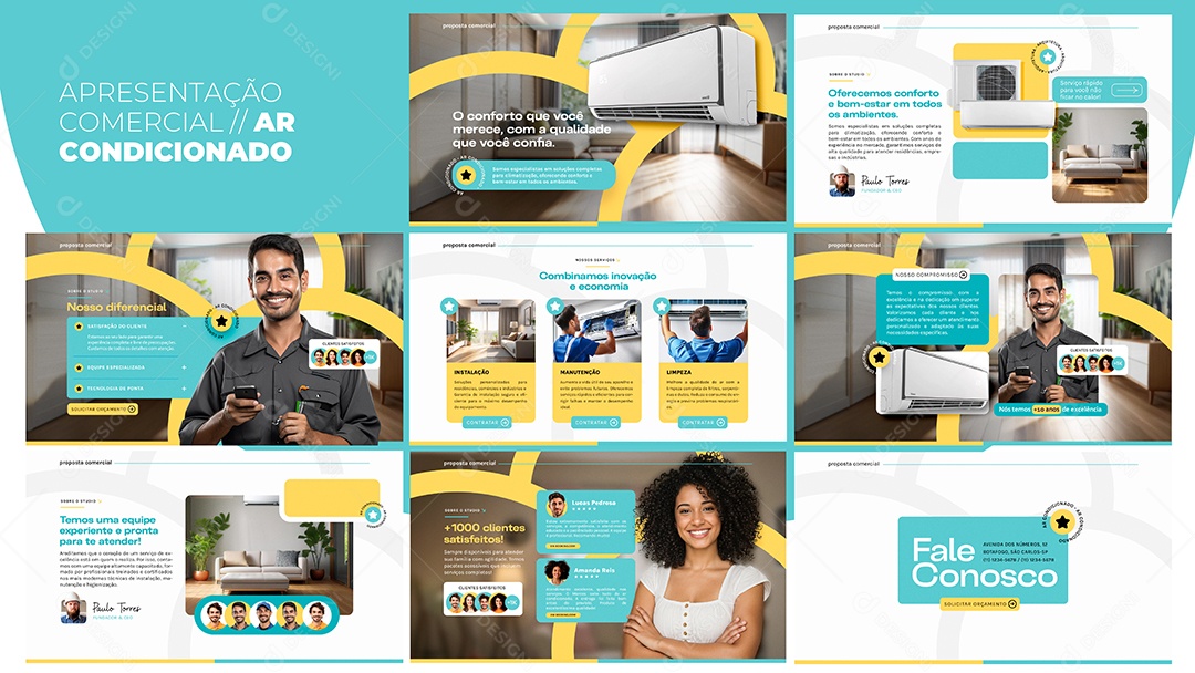 Apresentação Comercial Ar Condicionado PSD Editável