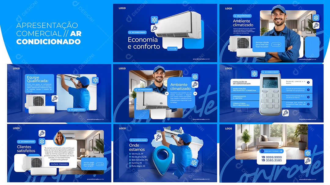 Apresentação Comercial Ar Condicionado PSD Editável