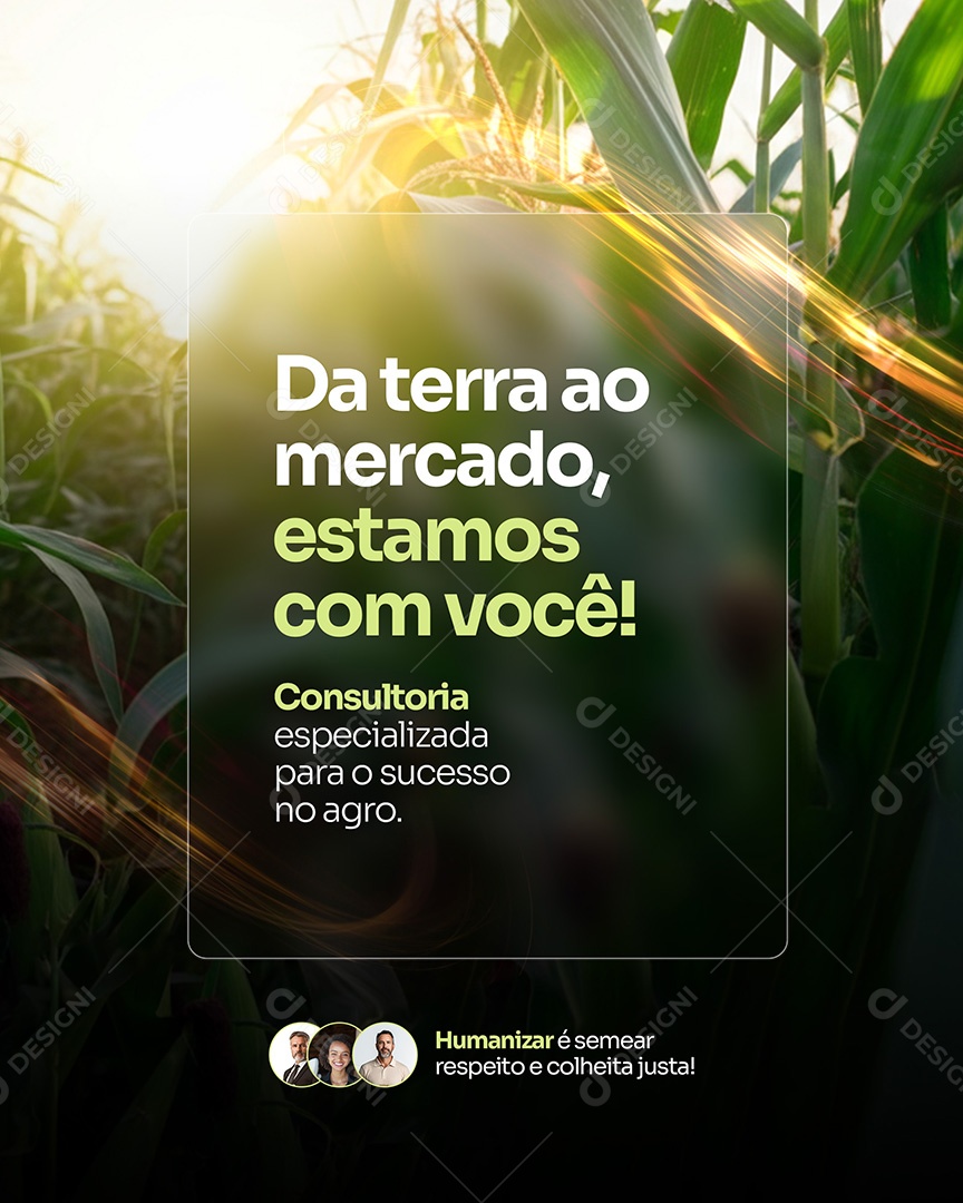 Agronegócio Consultoria Da Terra ao Mercado Social Media PSD Editável