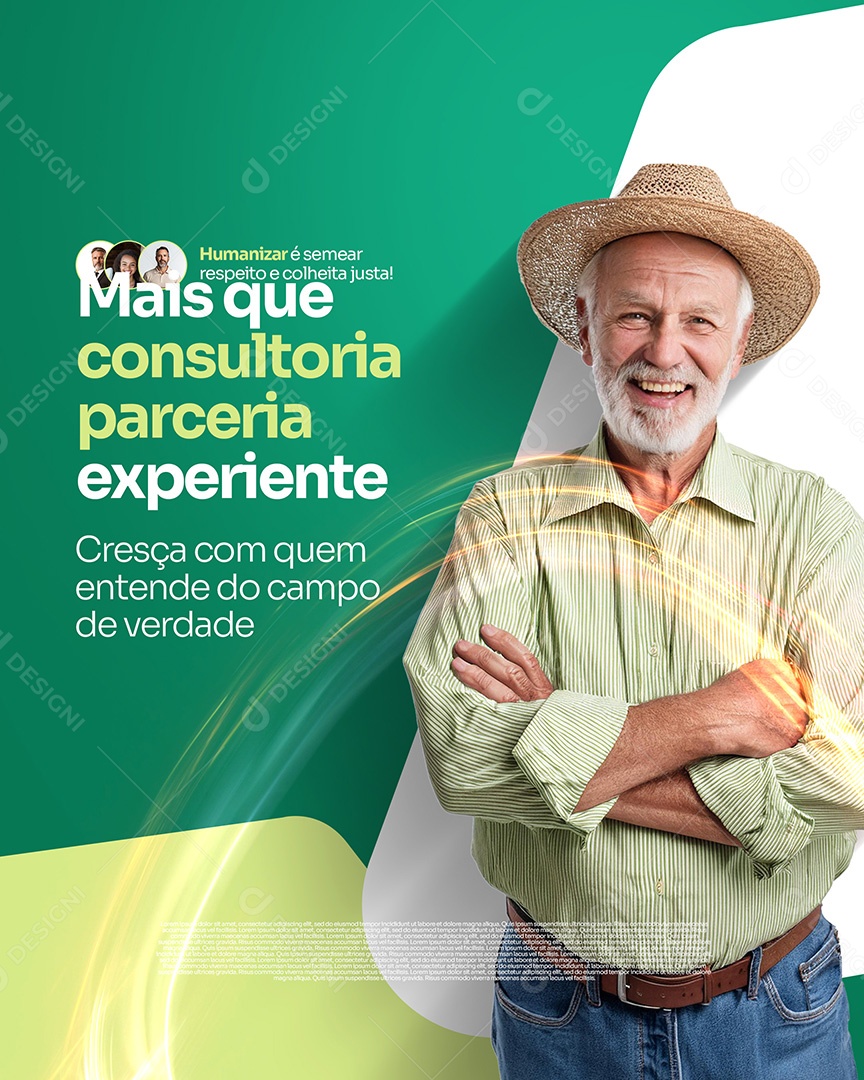 Agronegócio Consultoria Parceira Social Media PSD Editável