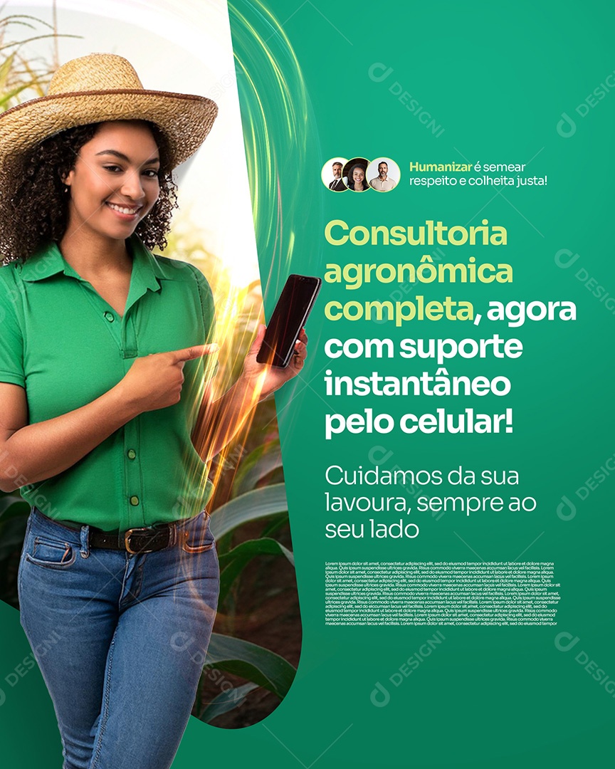 Agronegócio Consultoria Agronômica Social Media PSD Editável