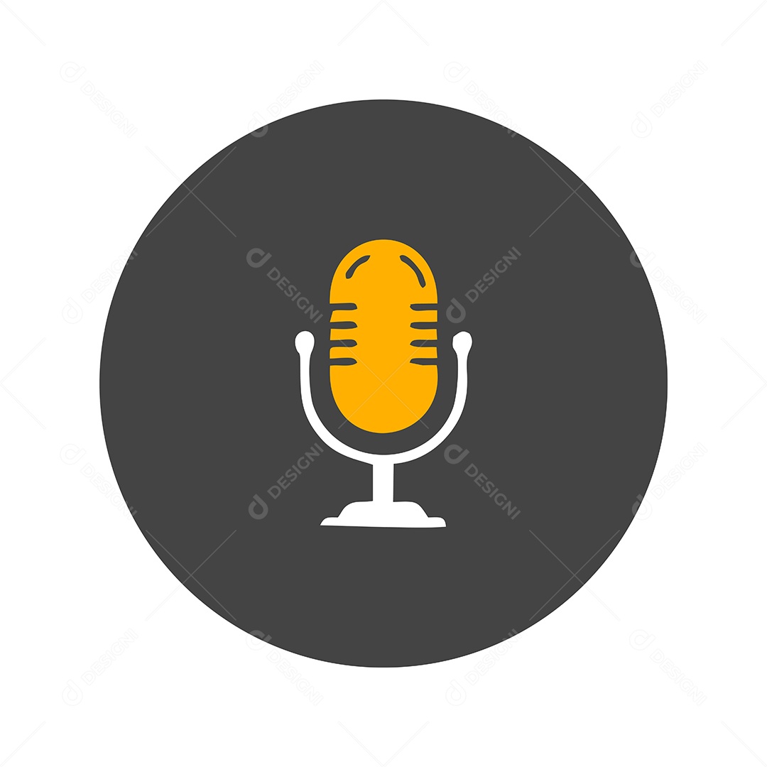 Modelo de Logo Podcast Vetor EPS