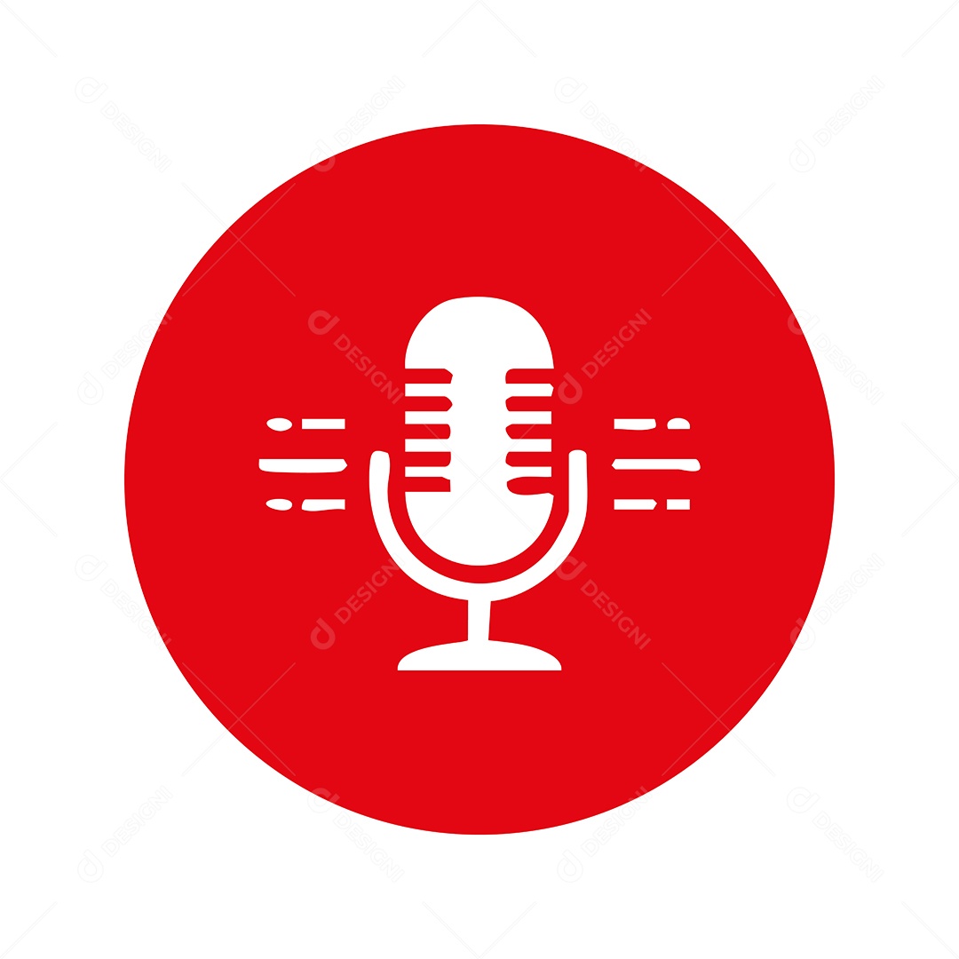 Modelo de Logo Podcast Vetor EPS