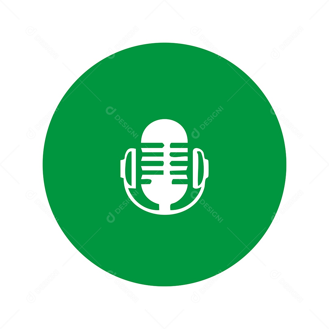 Modelo de Logo Podcast Vetor EPS