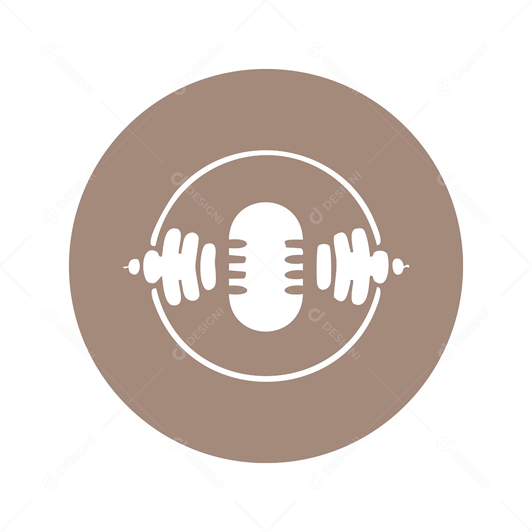 Modelo de Logo Podcast Vetor EPS