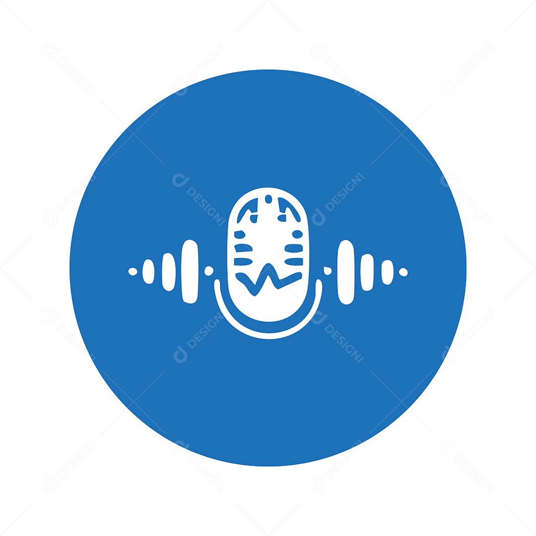 Modelo de Logo Podcast Vetor EPS