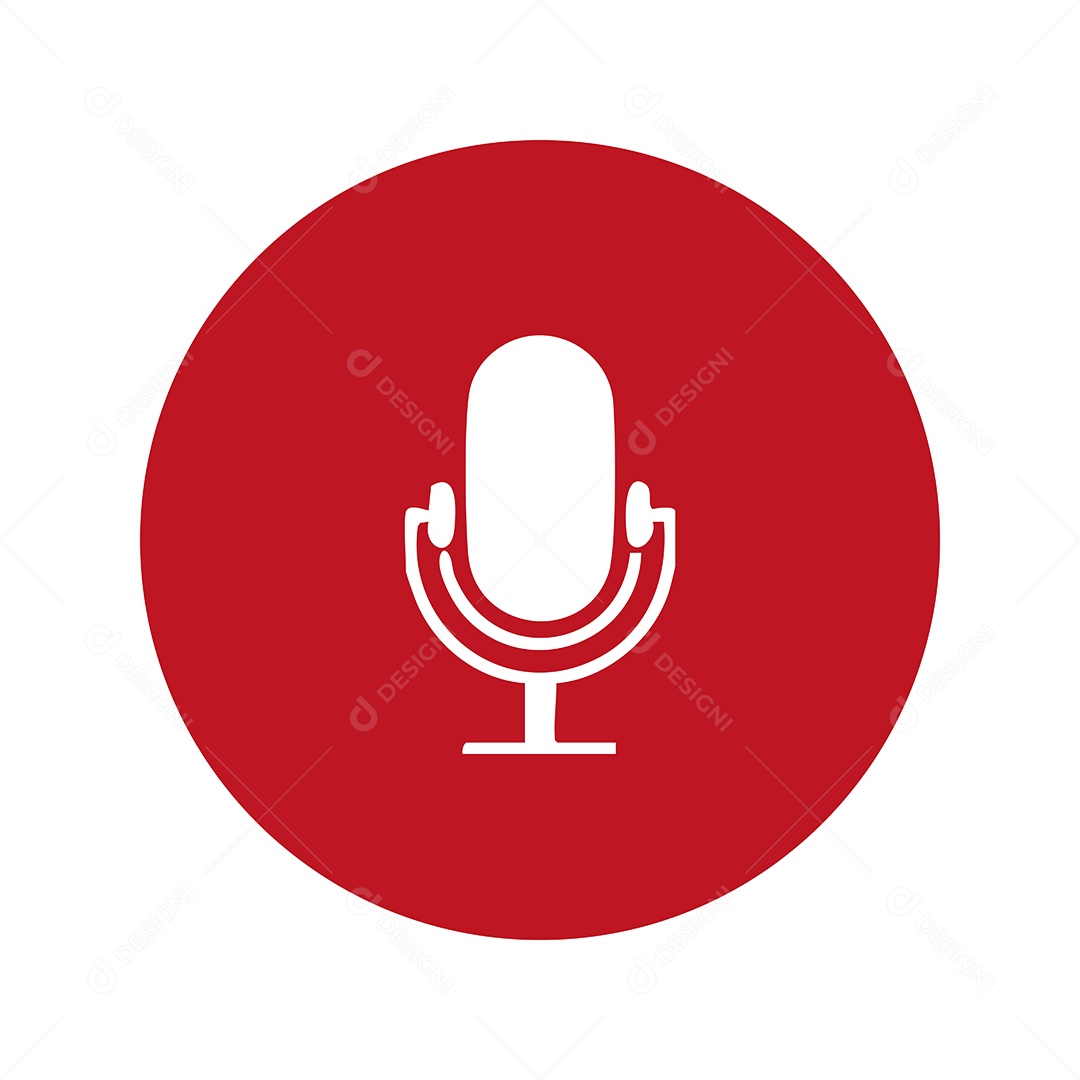 Modelo de Logo Podcast Vetor EPS