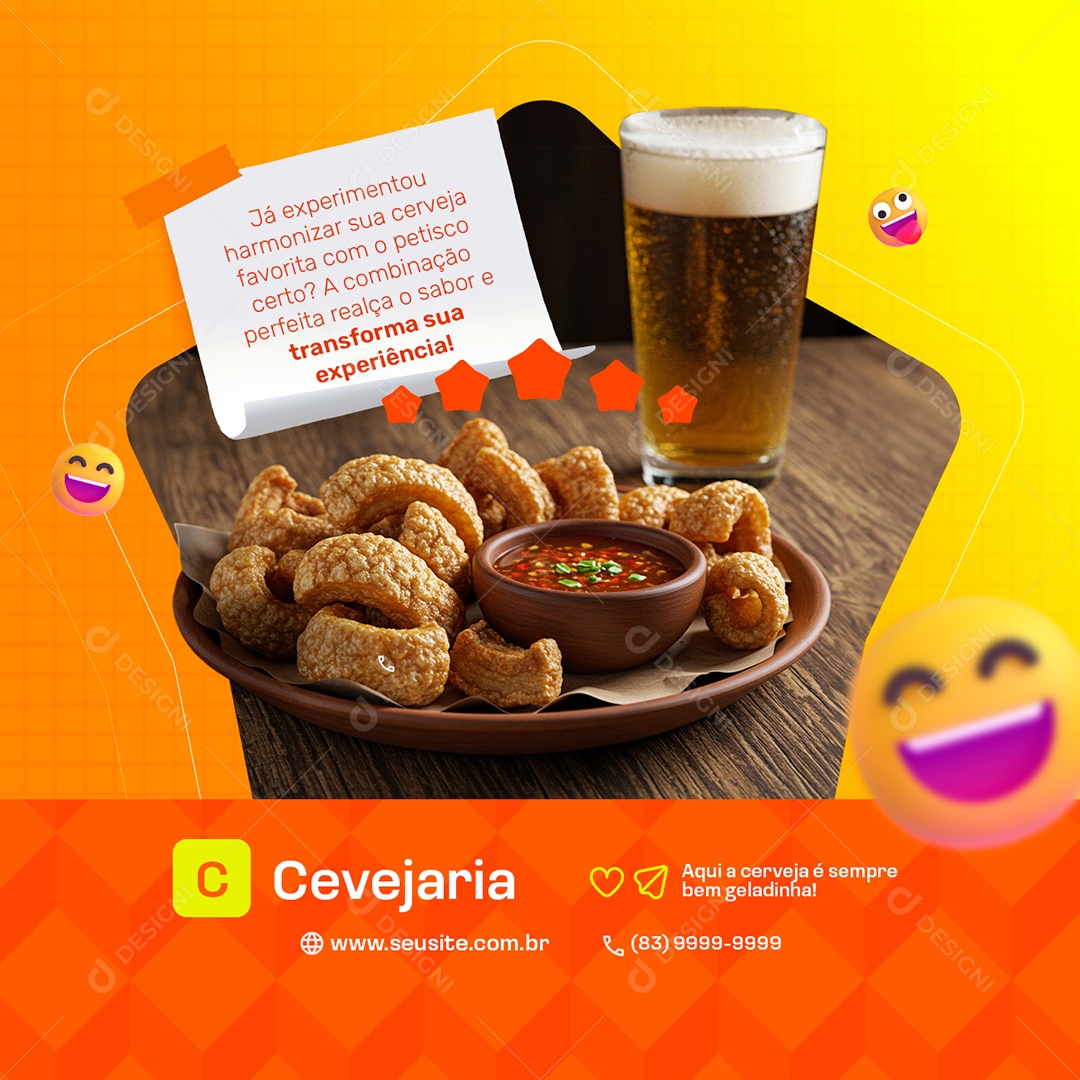 Cervejaria Transforma sua Experiência Social Media PSD Editável