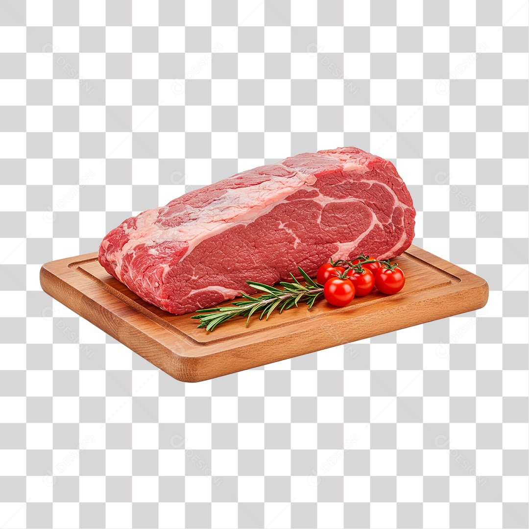 Carne Sobre Tábua PNG Transparente