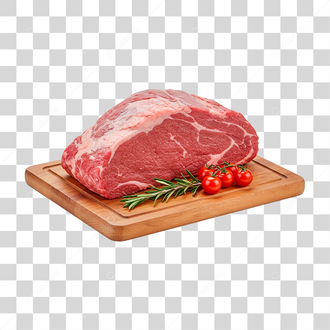 Carne Sobre Tábua PNG Transparente