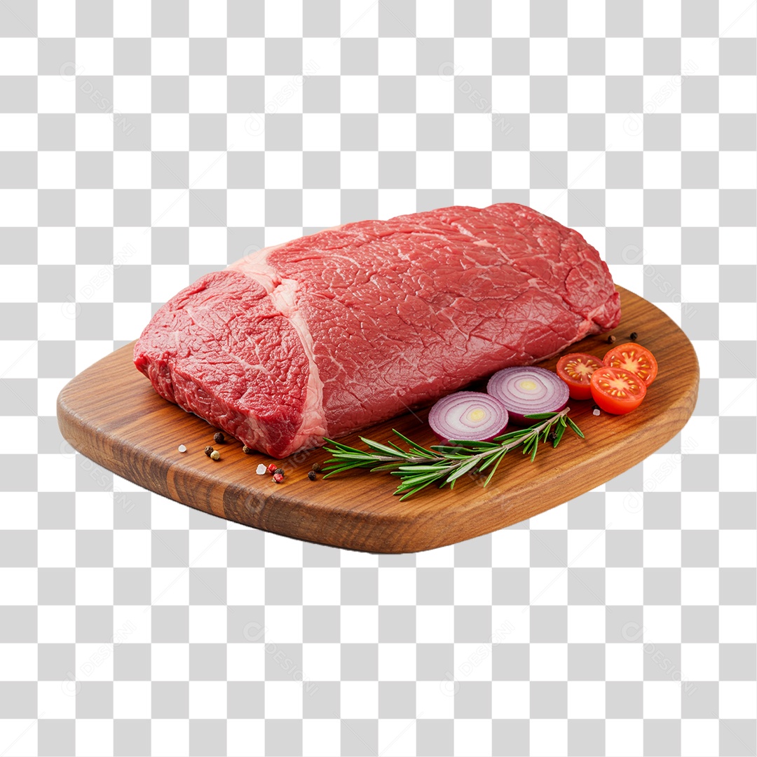 Carne Sobre Tábua PNG Transparente