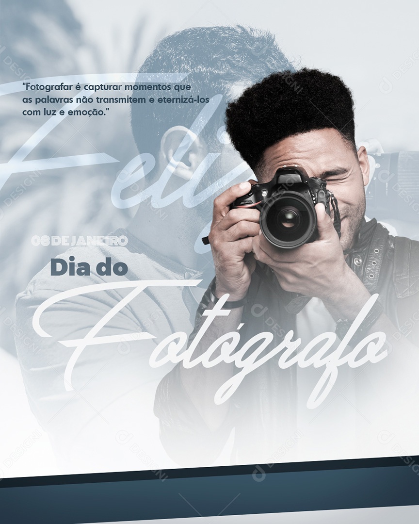 Dia Do Fotógrafo Luz e Emoção Social Media PSD Editável
