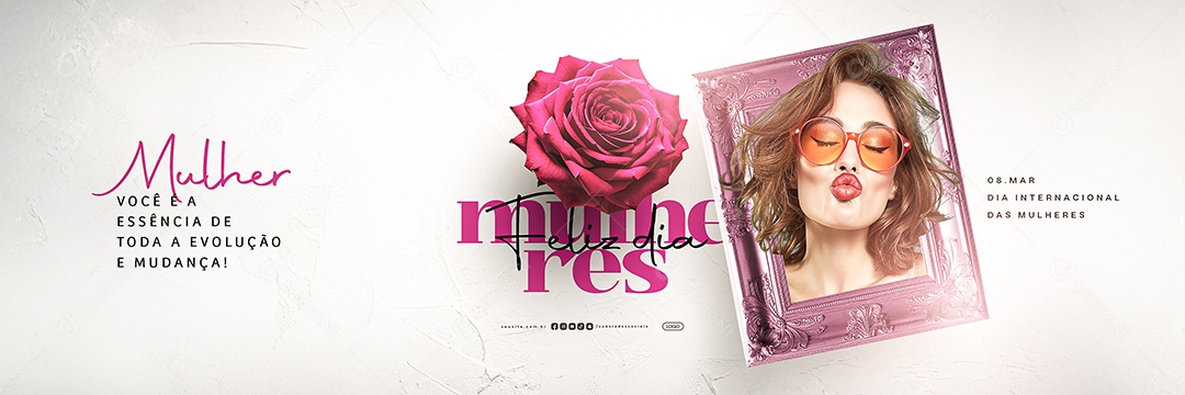 Carrossel Dia Das Mulheres 08 de Março Social Media PSD Editável