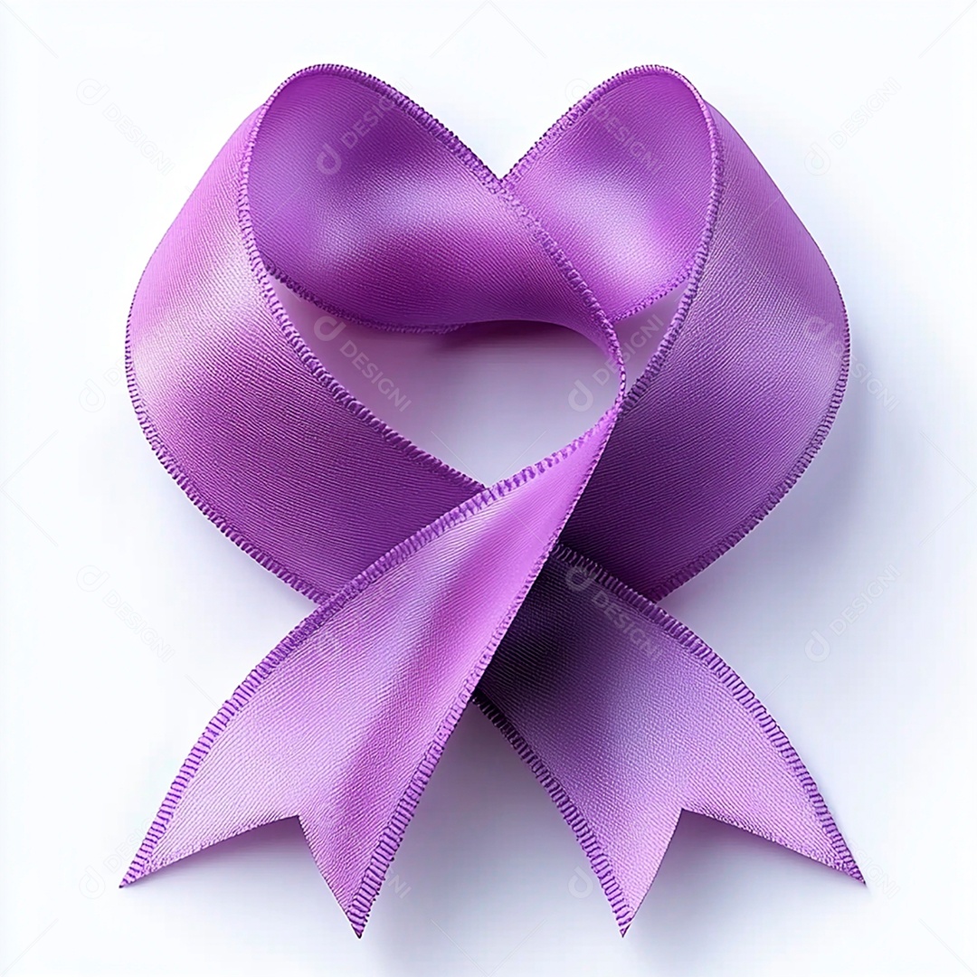 Símbolo de março roxo fundo branco