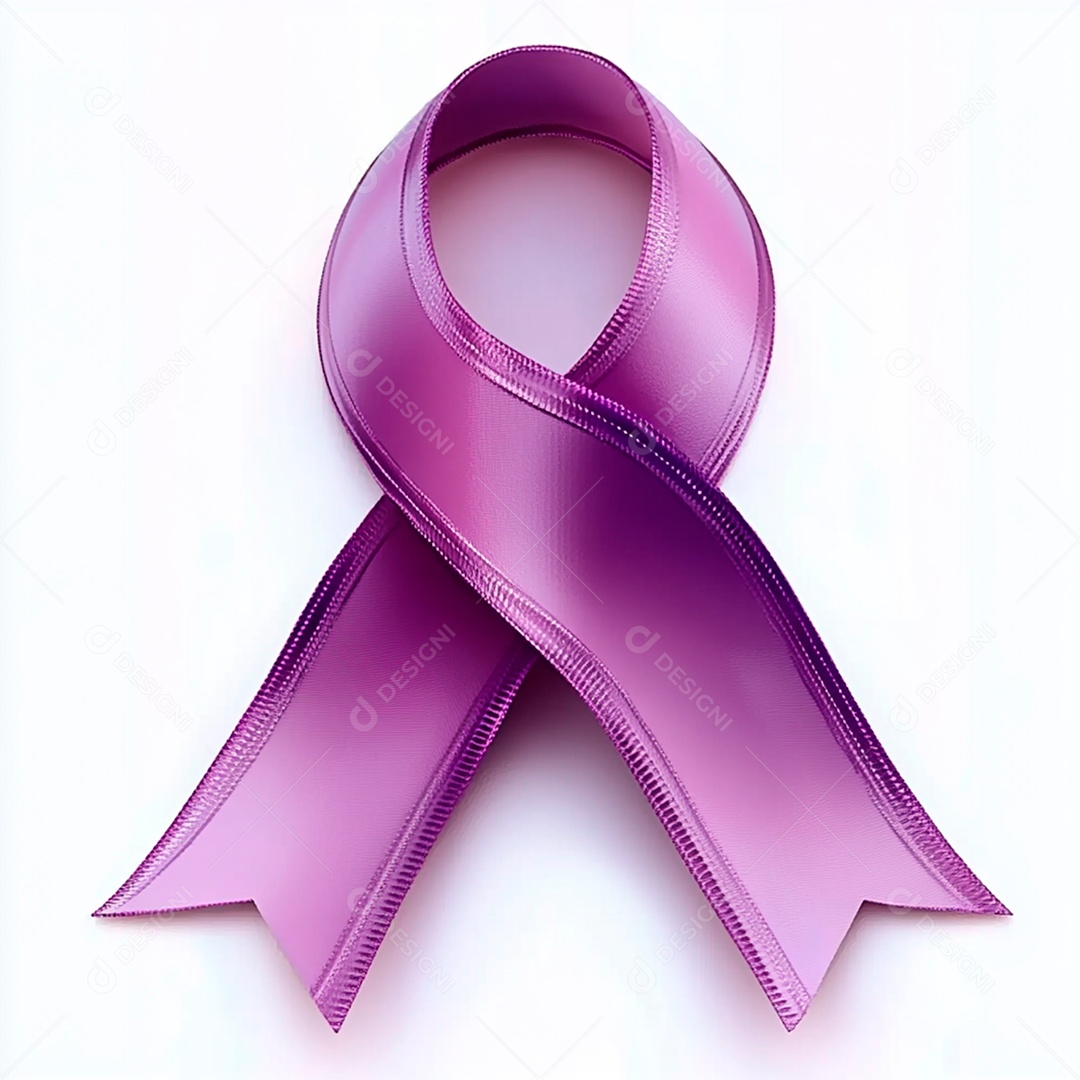 Símbolo de março roxo fundo branco