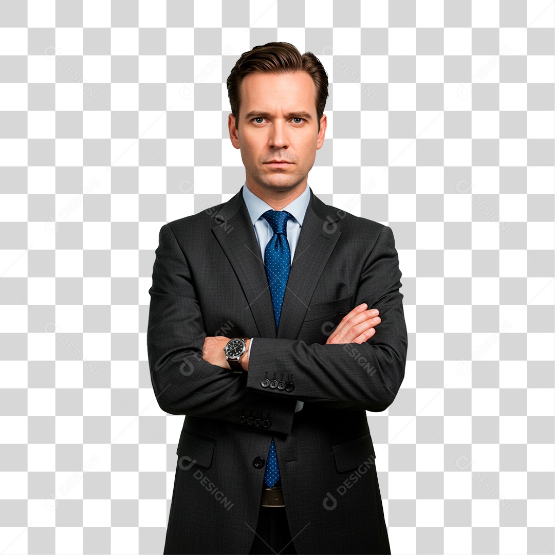 Homem de Terno PNG Transparente