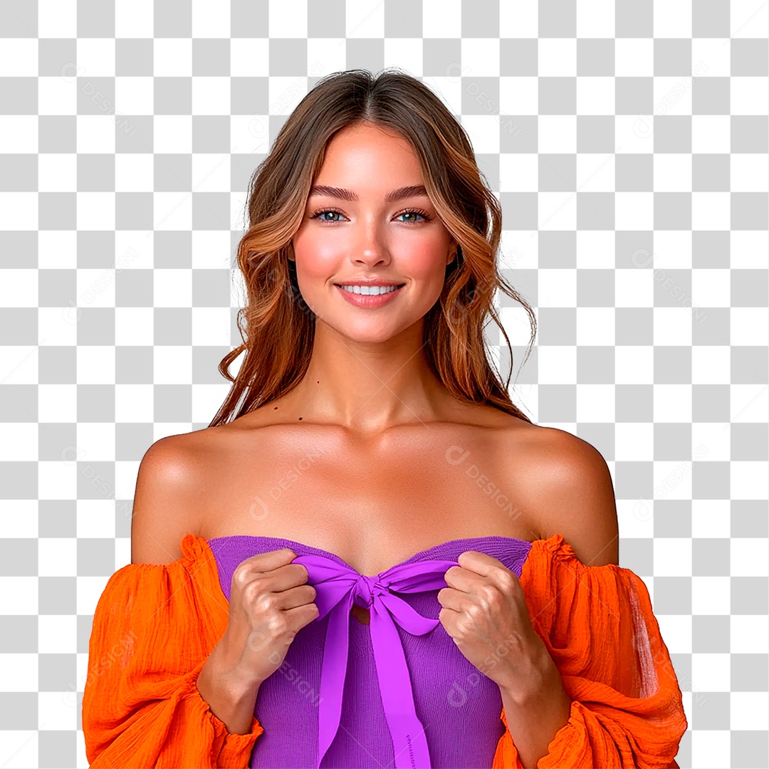 Mulher Sorrindo PNG Transparente