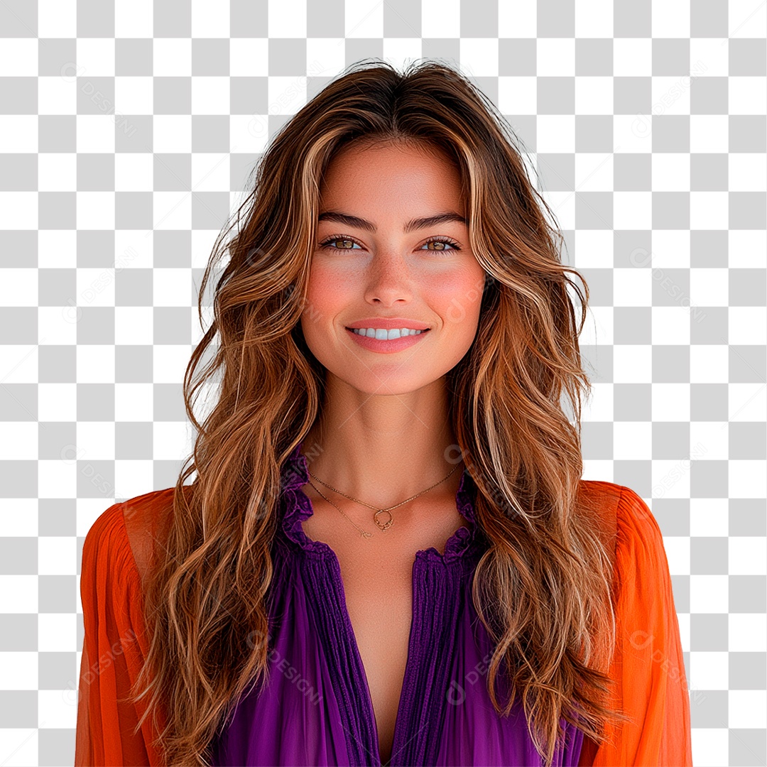 Mulher Sorrindo PNG Transparente
