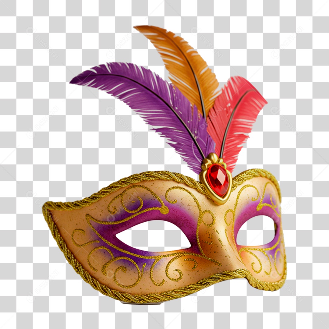 Mascara de Rosto PNG Transparente