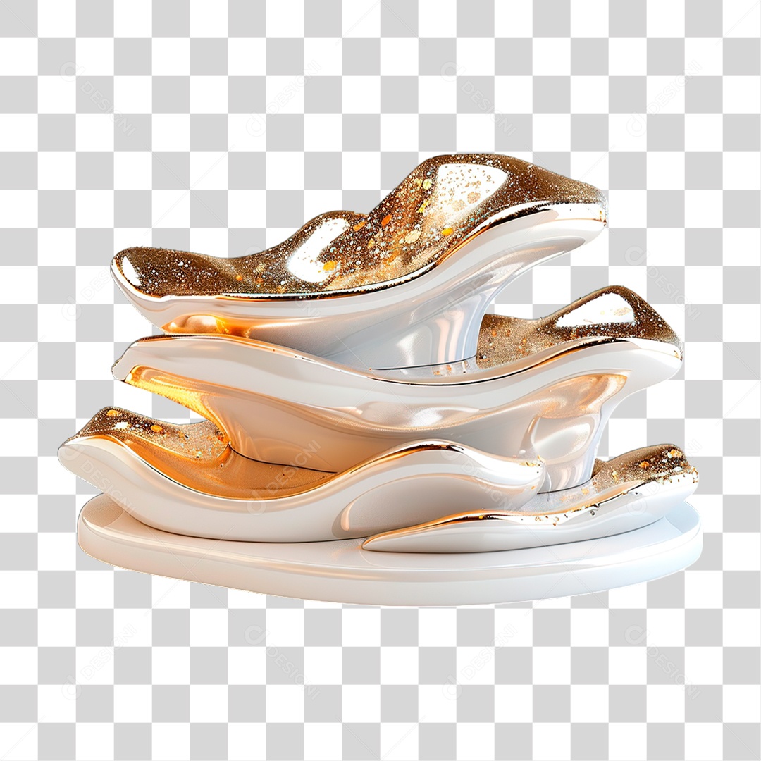 Pódio Dourado PNG Transparente
