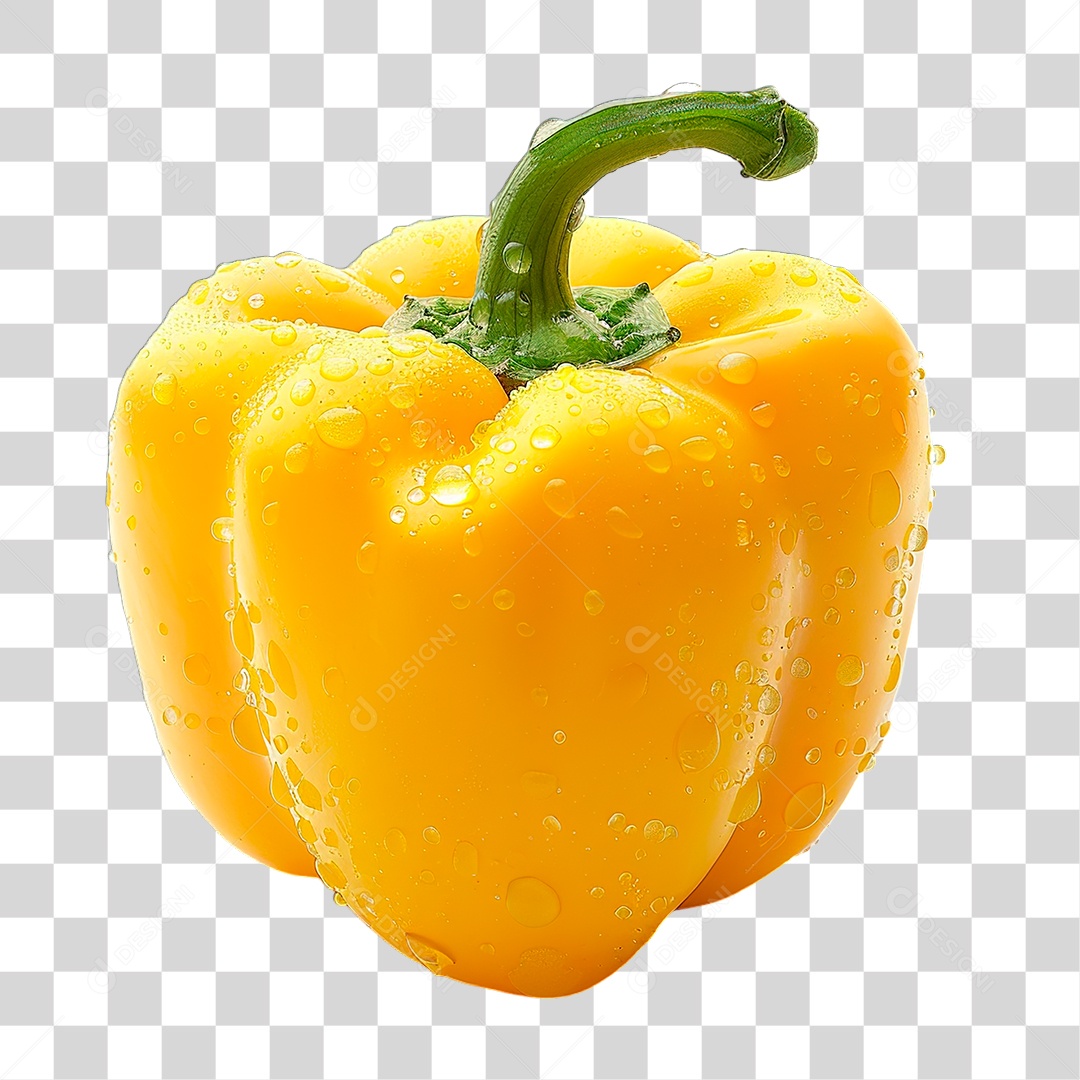 Pimentão Amarelo PNG Transparente